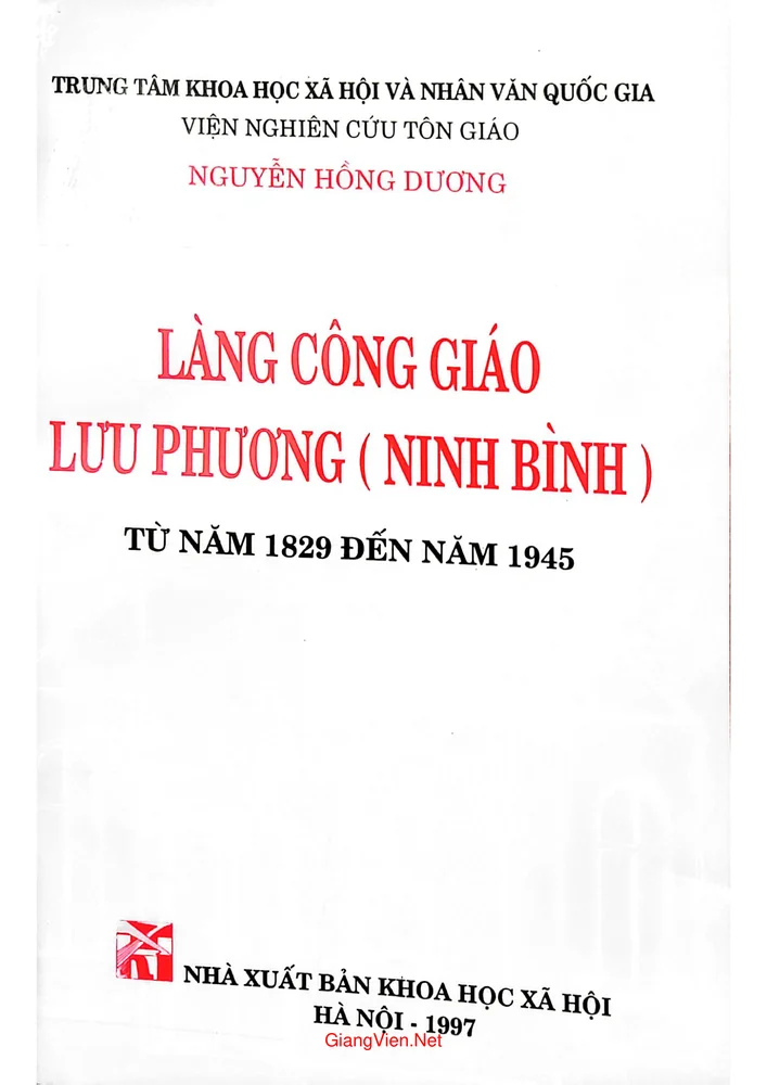 Ảnh bìa của Làng công giáo Lưu Phương Ninh Bình
