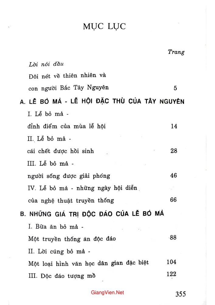 Trang bìa chính thức sách Lễ hội bỏ mả bắc Tây Nguyên