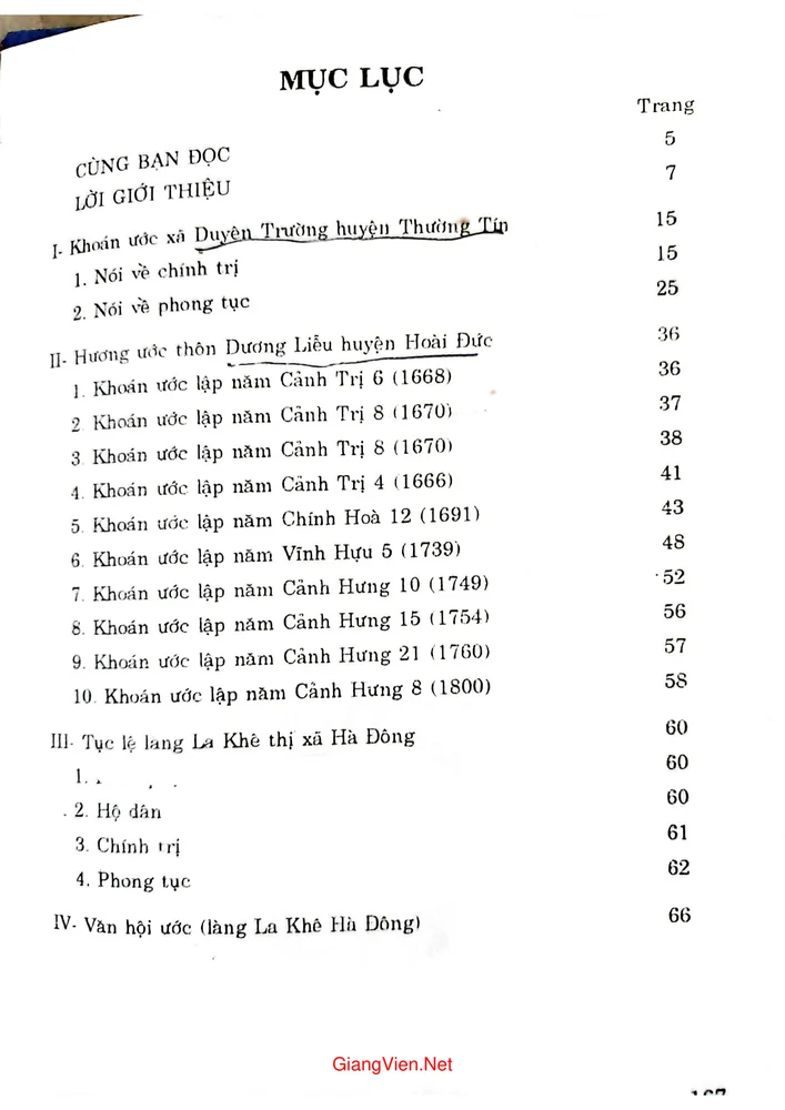 Trang bìa chính thức sách Hương ước cổ Hà Tây