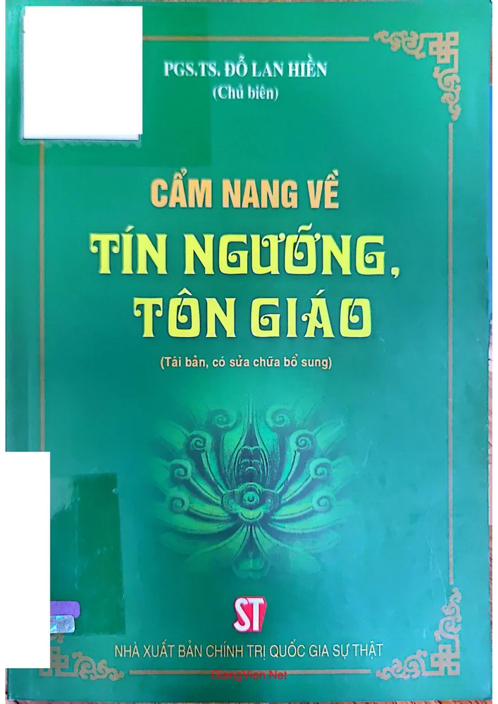 Ảnh bìa của Cẩm nang về tín ngưỡng, tôn giáo (Tái bản có sửa chữa bổ sung)
