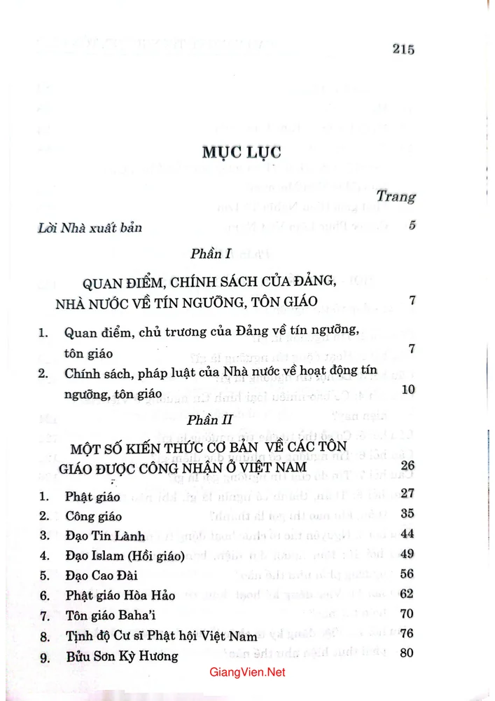 Trang bìa chính thức sách Cẩm nang về tín ngưỡng, tôn giáo (Tái bản có sửa chữa bổ sung)