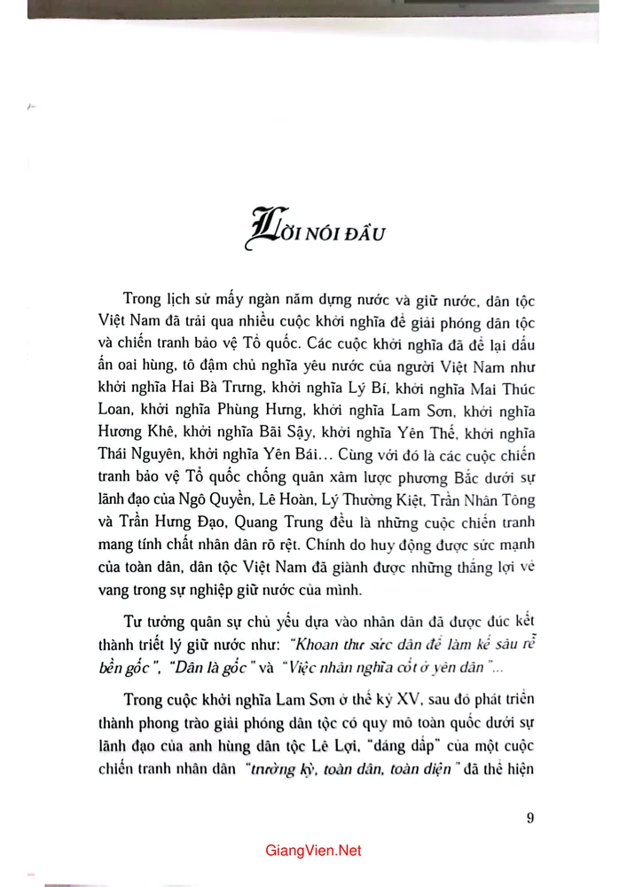 Mục lục chi tiết trang 4 sách Chiến tranh nhân dân Việt Nam thời kỳ 1954 đến 1975