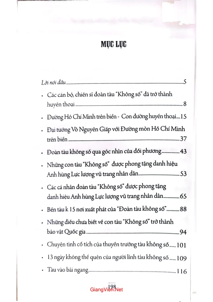 Mục lục chi tiết trang 4 sách Chuyện thần kỳ về tàu không số