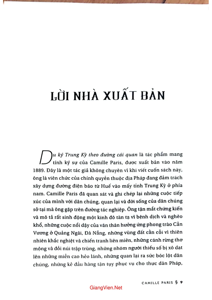 Mục lục chi tiết trang 6 sách Du ký trung kỳ theo đường cái quan