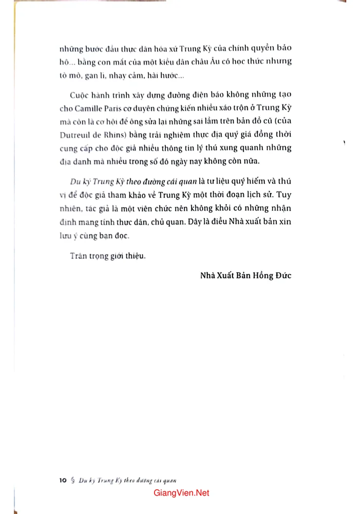 Mục lục chi tiết trang 7 sách Du ký trung kỳ theo đường cái quan