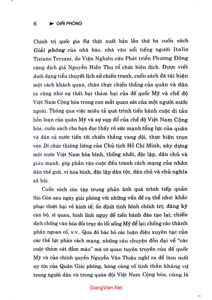 Mục lục chi tiết trang 2 sách Giải phóng