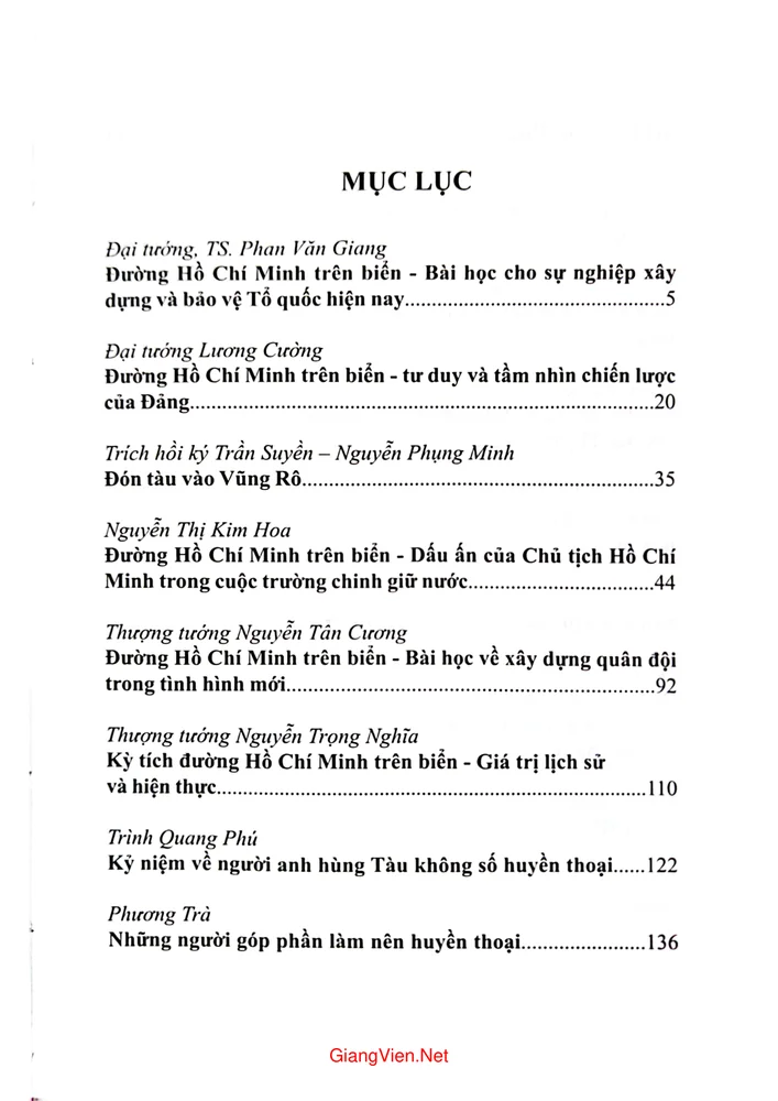 Trang 1 - Ảnh minh họa nội dung sách Huyền thoại đường Hồ Chí Minh trên biển