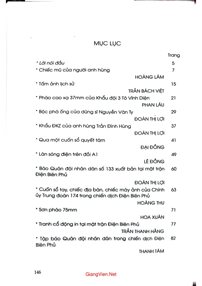 Trang bìa chính thức sách Kỷ vật Chiến sĩ Điện Biên