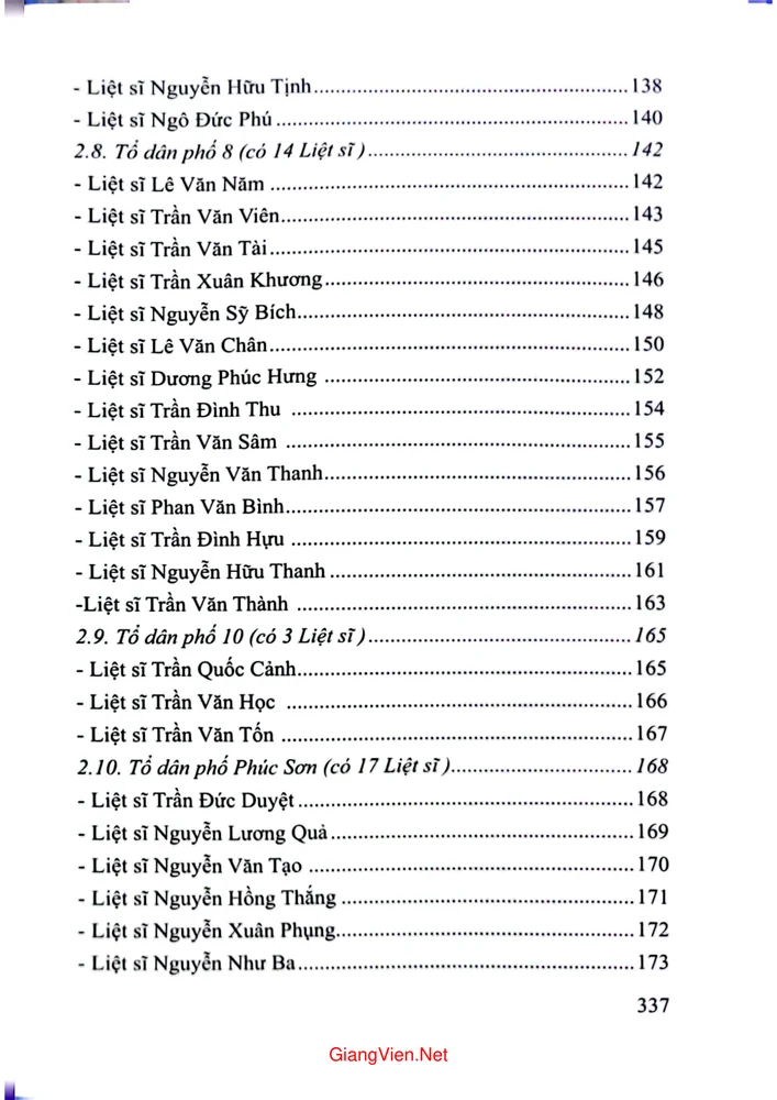 Trang 5 - Ảnh minh họa nội dung sách Kỷ yếu Liệt sĩ Bà mẹ Việt Nam anh hùng thị trấn Nghèn