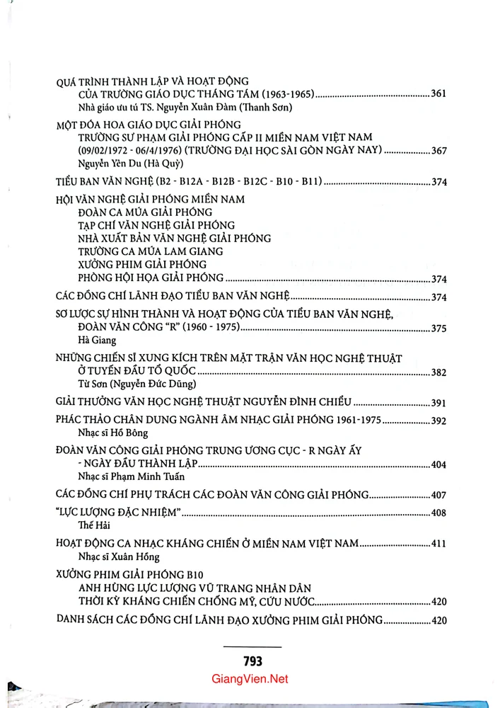 Trang 7 - Ảnh minh họa nội dung sách Kỷ yếu truyền thống Ban tuyên huấn Trrung ương cục Miền Nam giai đoạn 1961 đến 1975