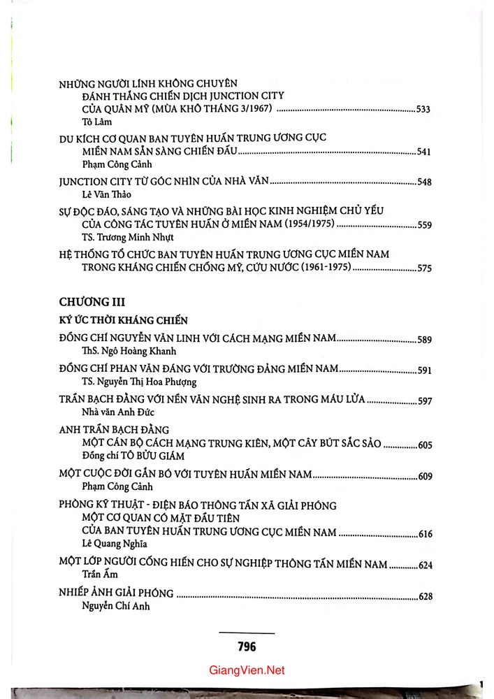 Trang 10 - Ảnh minh họa nội dung sách Kỷ yếu truyền thống Ban tuyên huấn Trrung ương cục Miền Nam giai đoạn 1961 đến 1975