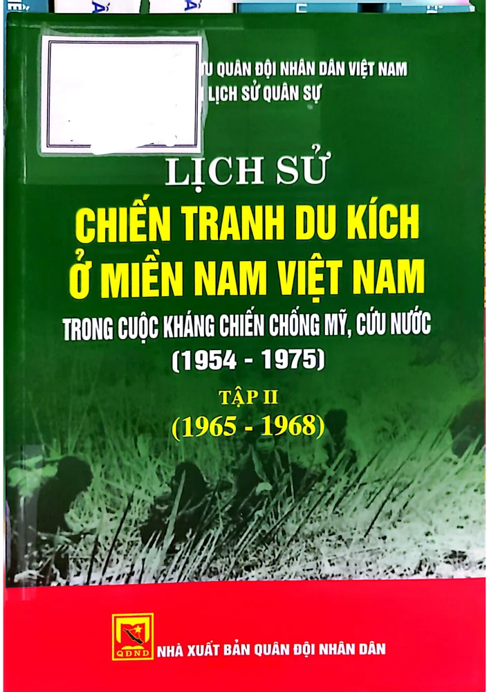 Ảnh bìa của Lịch sử chiến tranh du kích ở miền Nam Việt Nam trong cuộc kháng chiến chống Mỹ cứu nước từ 1954 đến 1975