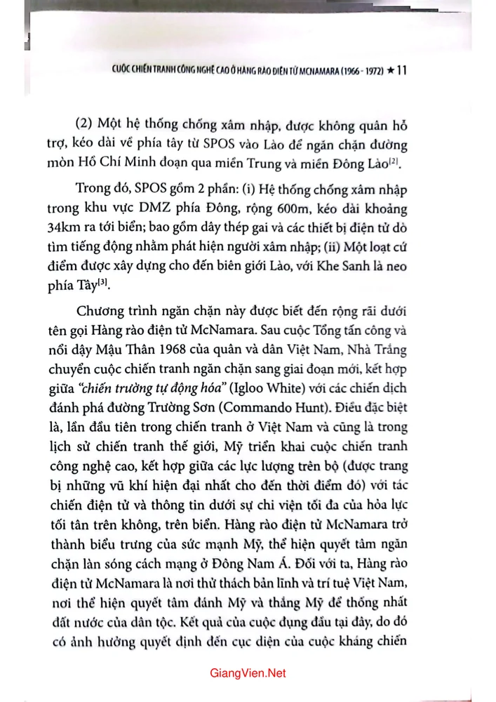 Mục lục chi tiết trang 3 sách Cuộc chiến tranh công nghệ cao ở Hàng rào điện tử McNamara 1966 đến 1972