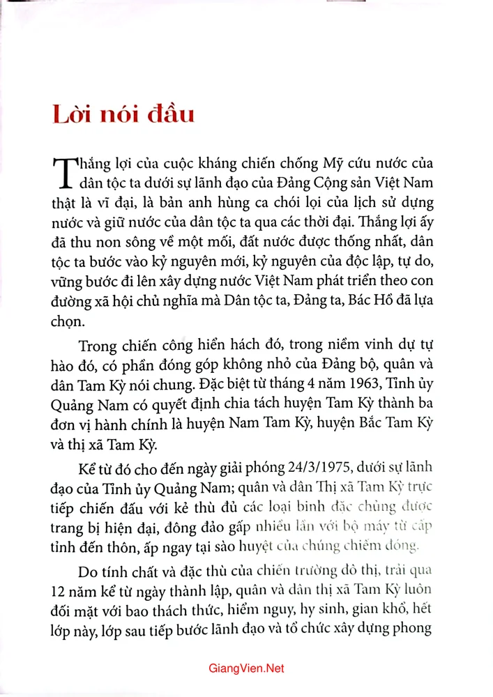 Trang bìa chính thức sách Kỷ yếu một thời để nhớ của cán bộ chiến sĩ thị xã Tam Kỳ thời kỳ kháng chiến chống Mỹ cứu nước giai đoạn 1963 đến 1975