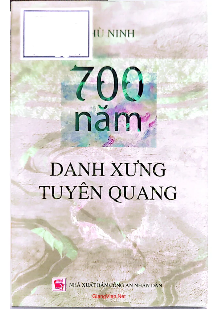 Ảnh bìa của 700 năm Danh xưng Tuyên Quang