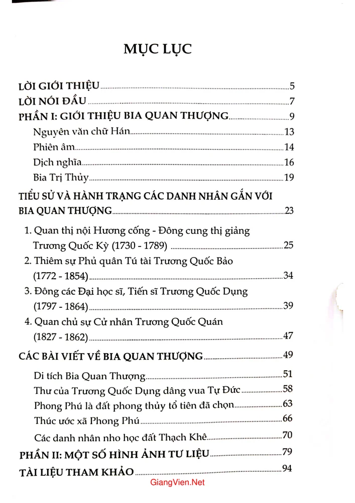Trang bìa chính thức sách Bia quan Thượng (Bia trị thủy)