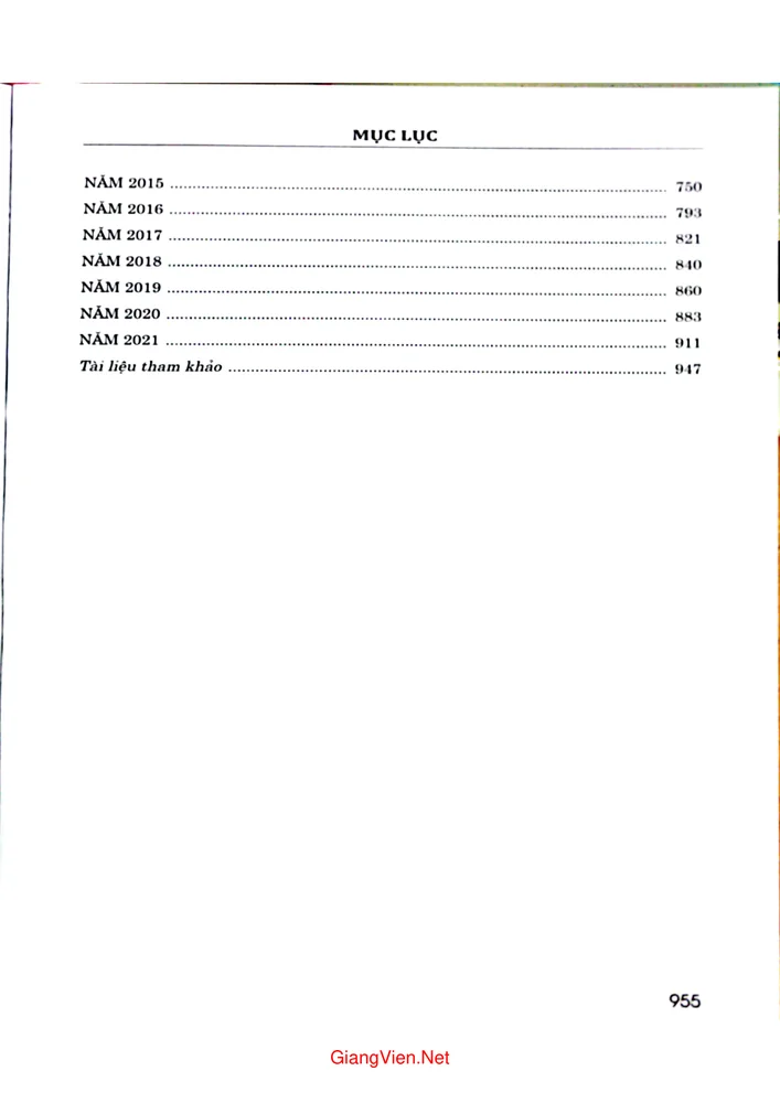 Mục lục chi tiết trang 5 sách Biên niên sự kiện lịch sử tỉnh Kon tum 1471 - 2021