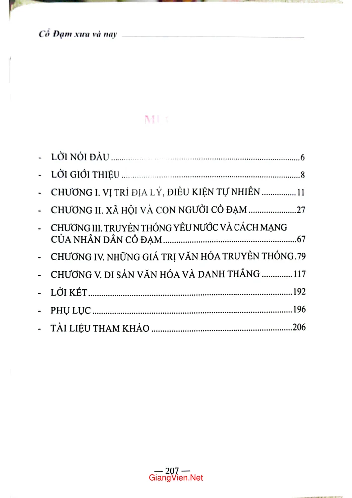 Trang bìa chính thức sách Cổ Đạm xưa và nay