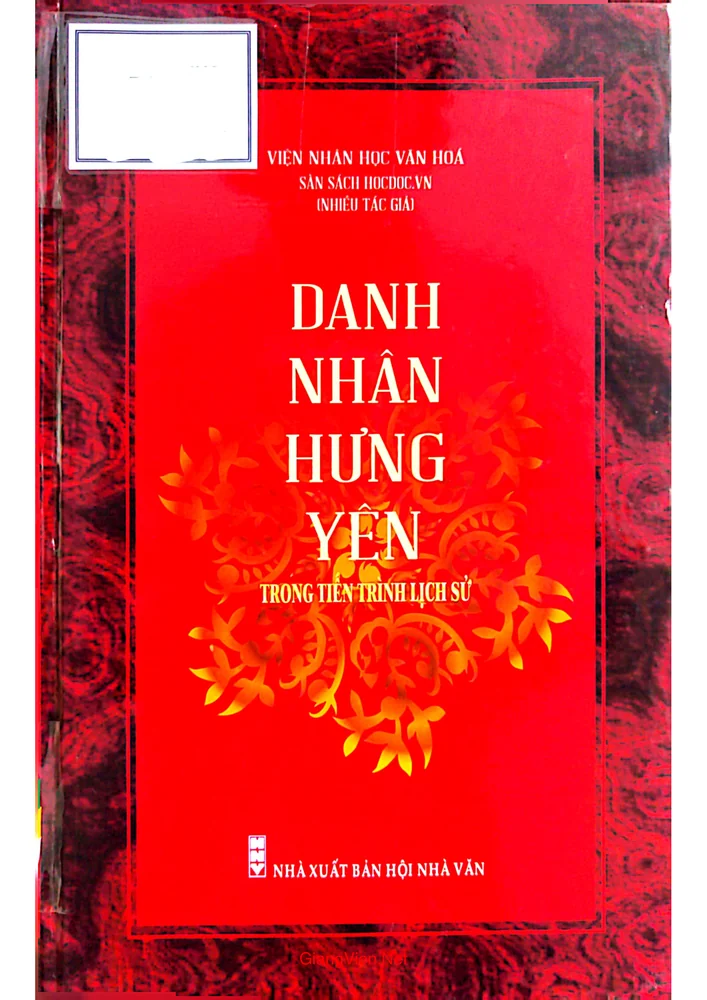 Ảnh bìa của Danh nhân Hưng Yên