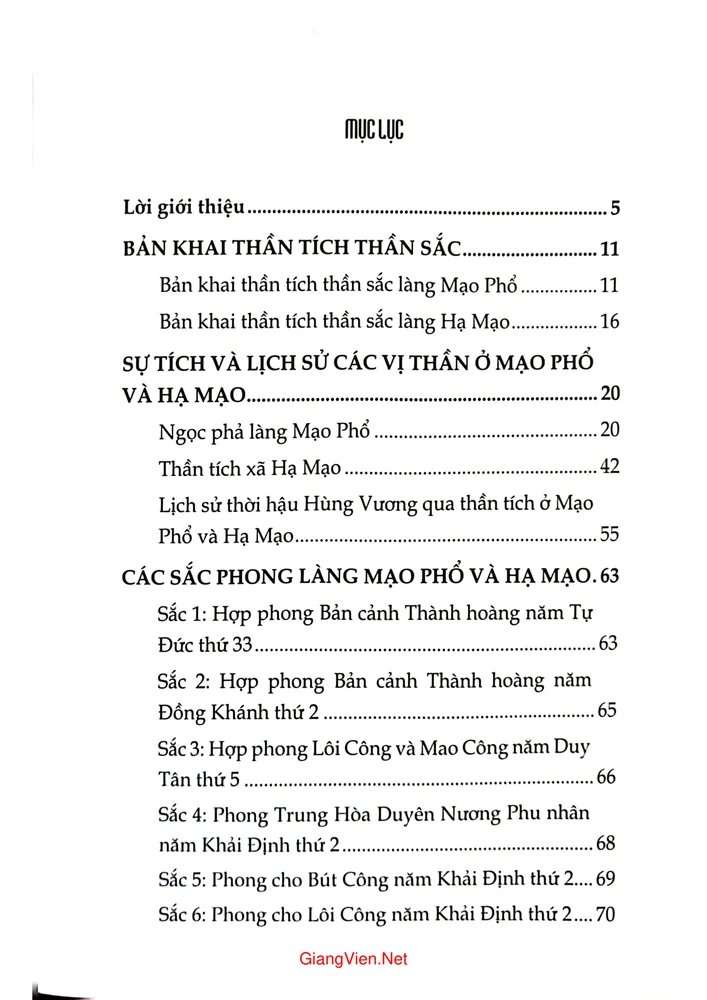 Trang bìa chính thức sách Di sản văn hóa đình đền Mạo Phổ