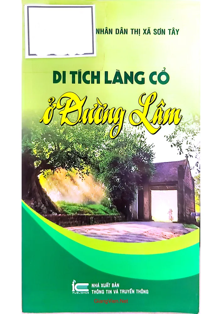 Ảnh bìa của Di tích làng cổ ở Đường Lâm