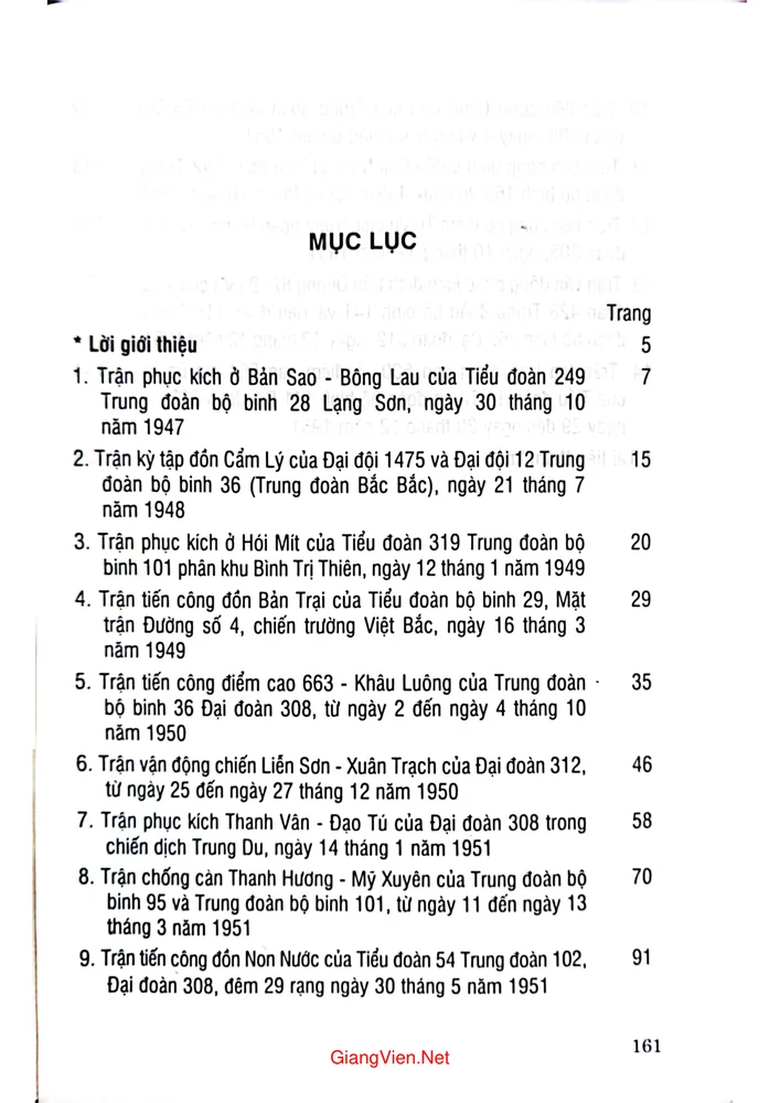 Trang bìa chính thức sách Một số trận đánh trong kháng chiến chống Thực dâp Pháp (1945-1954)