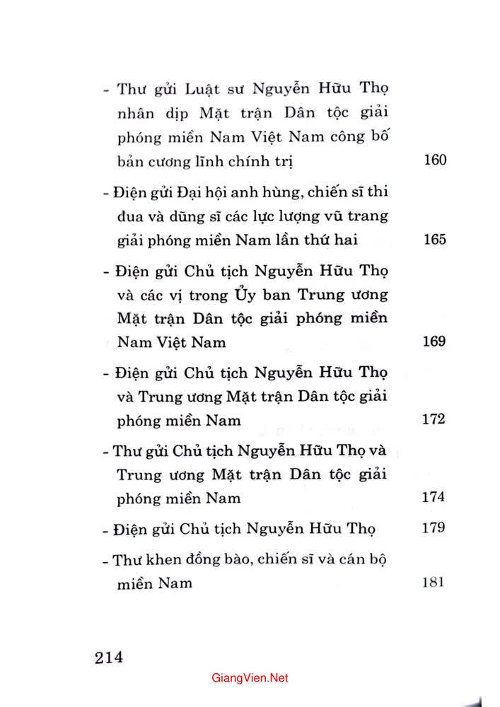 Mục lục chi tiết trang 5 sách Nam bộ là Thành đồng của tổ quốc