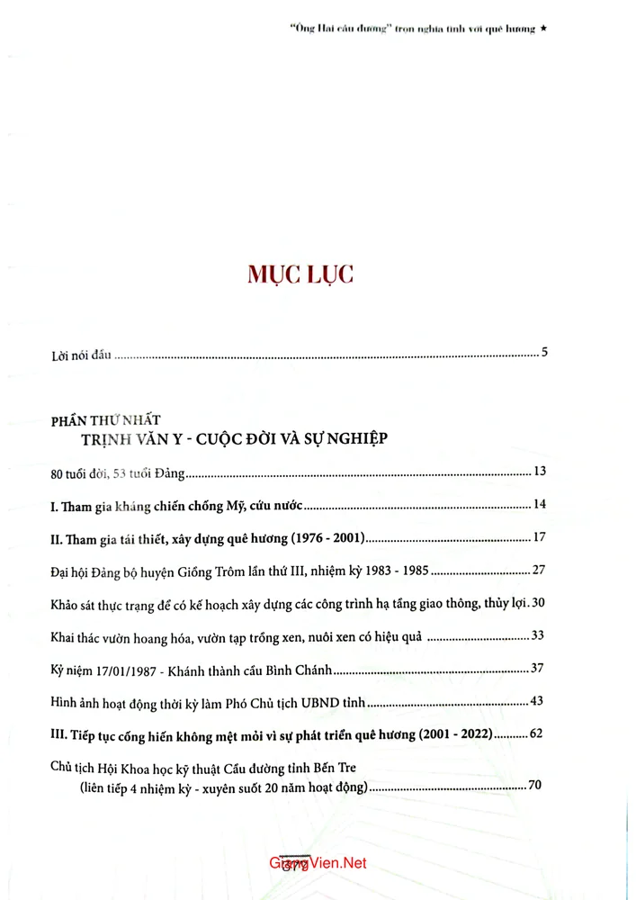 Trang bìa chính thức sách Ông Hai Cầu Đường trọn nghĩa tình với quê hương