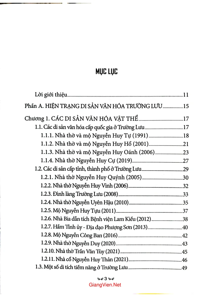 Trang bìa chính thức sách Di sản văn hóa Trường Lưu - Từ làng quê ra thế giới