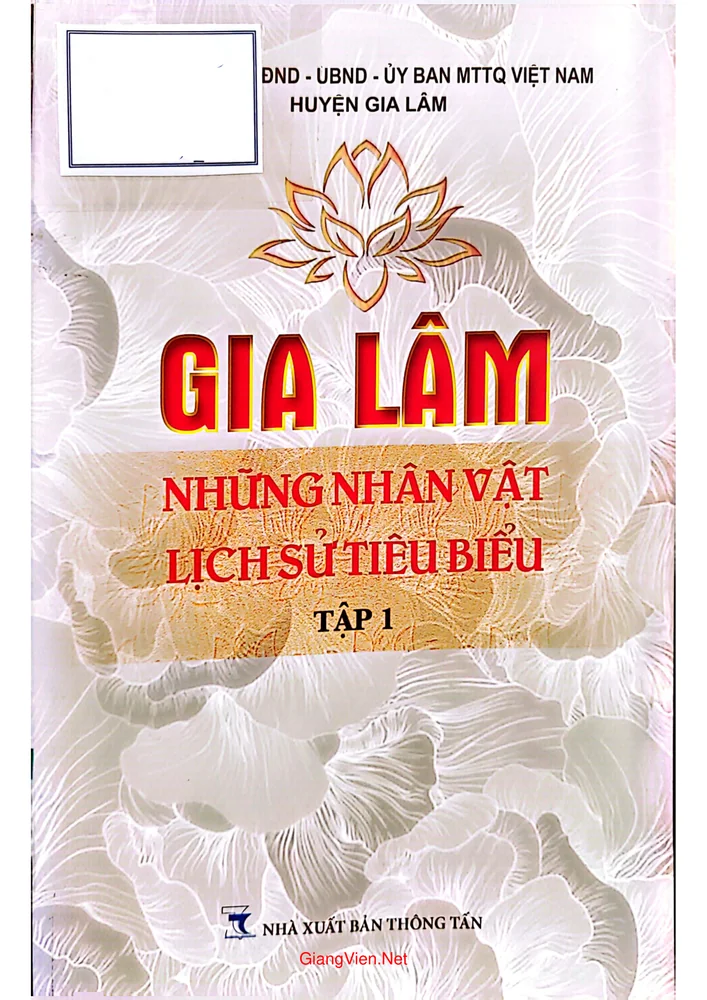 Ảnh bìa của Gia Lâm - Những nhân vật lịch sử tiêu biểu