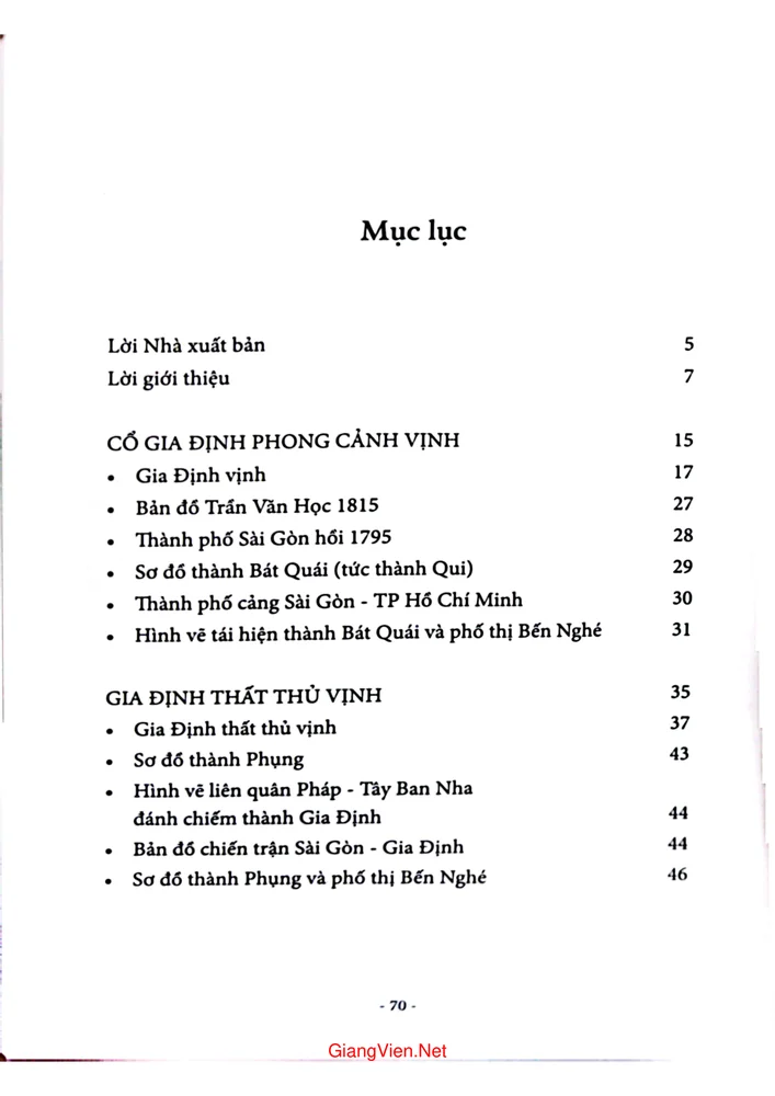 Trang 1 - Ảnh minh họa nội dung sách Gia Định phong cảnh vịnh