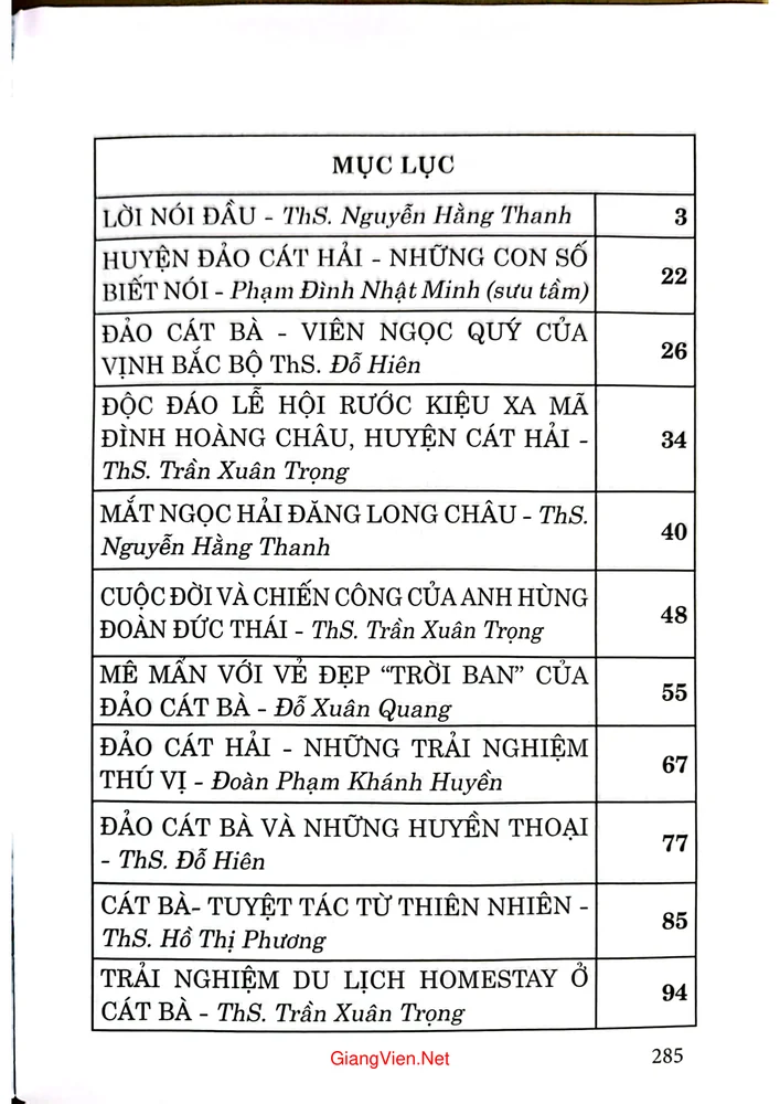 Trang bìa chính thức sách Huyện đảo Cát Hải - Nội lực và tiềm năng