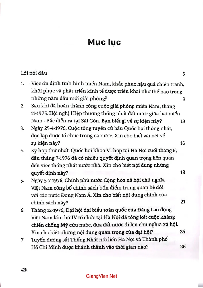 Trang bìa chính thức sách Hỏi đáp Lịch sử Việt Nam - Việt Nam, hành trình xây dựng và phát triển ( Từ 1975 đến nay)