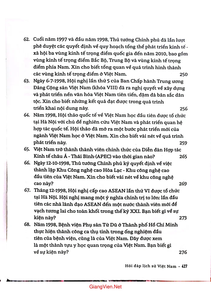 Mục lục chi tiết trang 7 sách Hỏi đáp Lịch sử Việt Nam - Việt Nam, hành trình xây dựng và phát triển ( Từ 1975 đến nay)