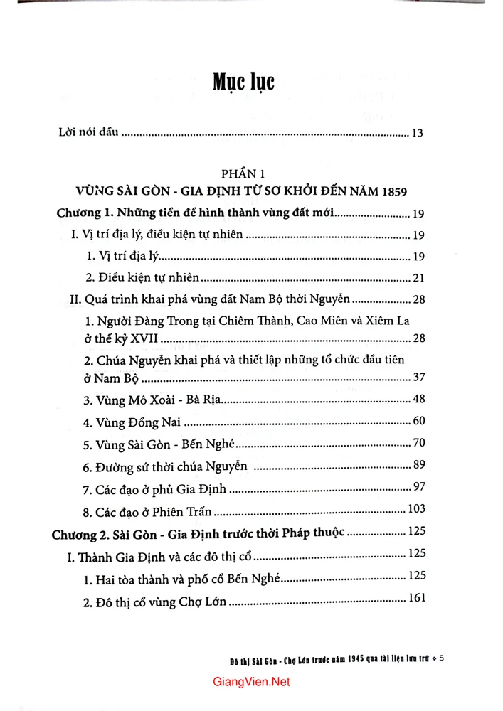 Trang 1 - Ảnh minh họa nội dung sách Đô thị Sài Gòn Chợ Lớn trước năm 1945 qua tài liệu lưu trữ