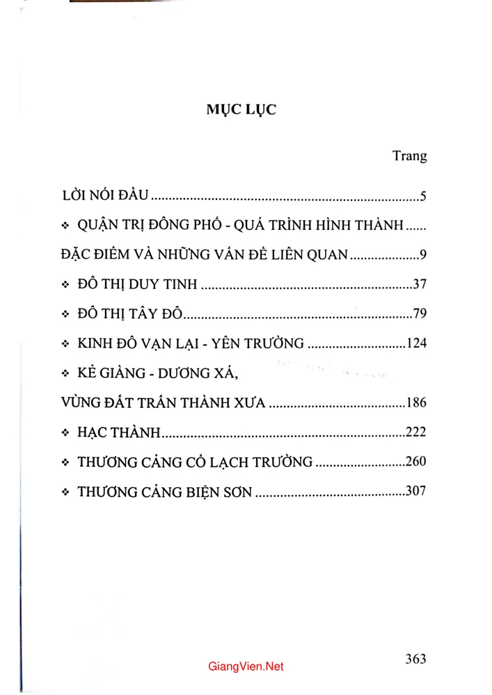 Trang bìa chính thức sách Đô thị ở Thanh Hóa