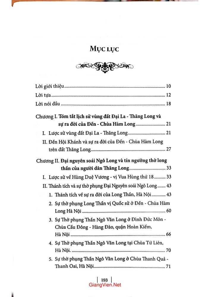 Trang bìa chính thức sách Đền - Chùa Hàm Long di tích lịch sử văn hóa cấp quốc gia số 18 Hàm Long Hà Nội