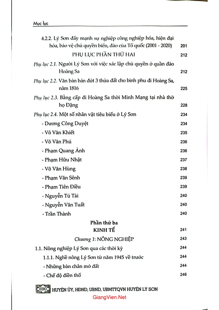 Trang 6 - Ảnh minh họa nội dung sách Địa chí huyện Lý Sơn