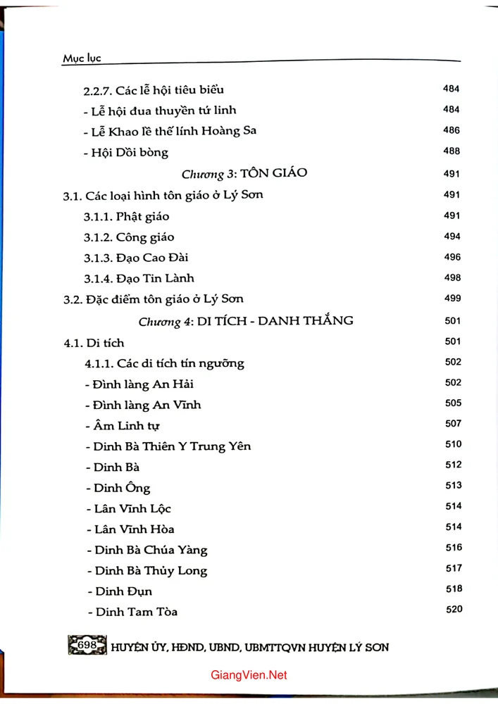 Trang 14 - Ảnh minh họa nội dung sách Địa chí huyện Lý Sơn