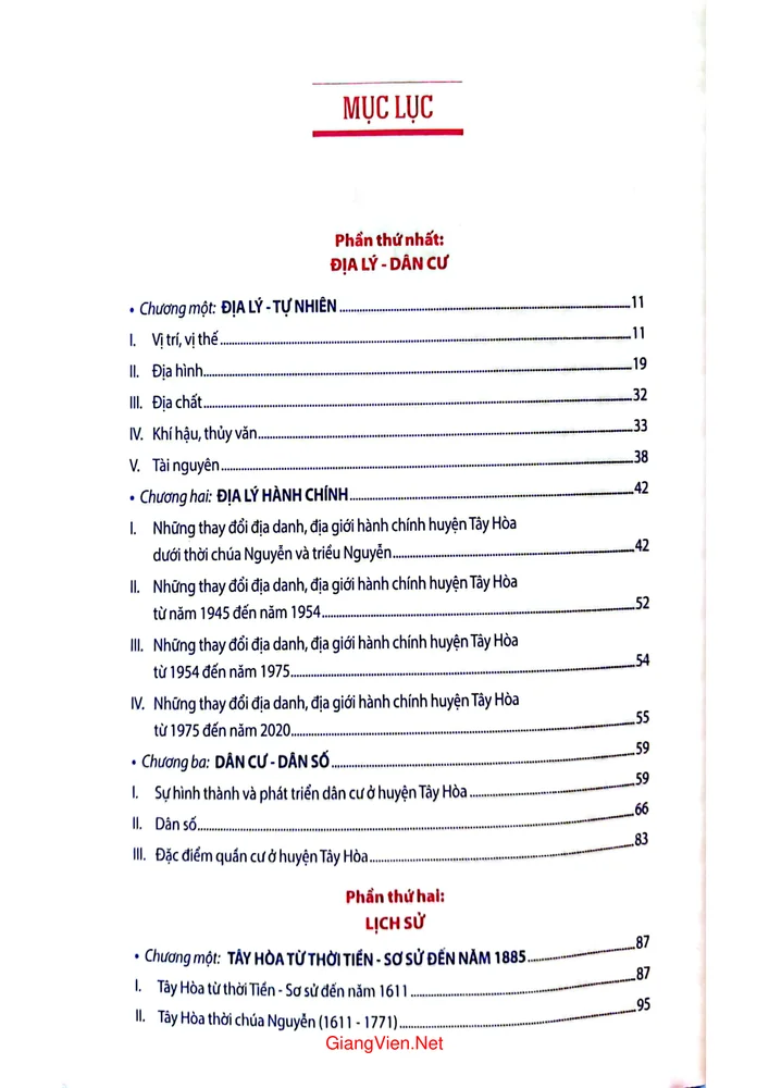 Trang 1 - Ảnh minh họa nội dung sách Địa chí huyện Tây Hòa tỉnh Phú Yên