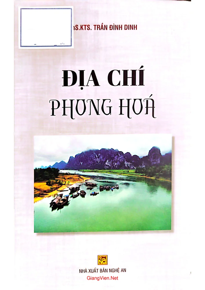 Ảnh bìa của Địa chí Phong Hóa