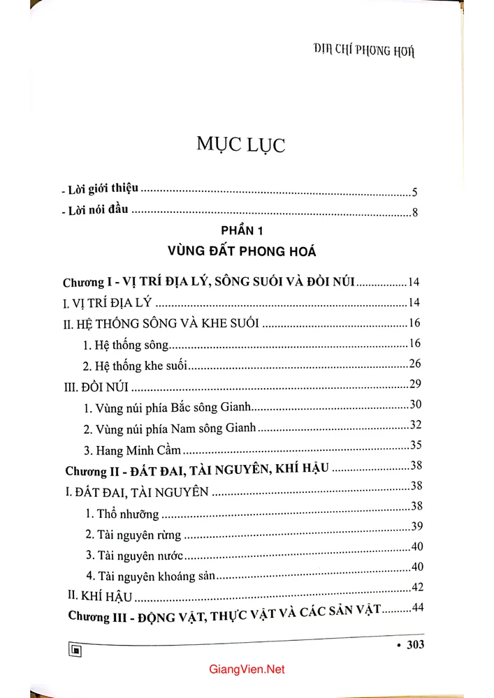 Trang 1 - Ảnh minh họa nội dung sách Địa chí Phong Hóa