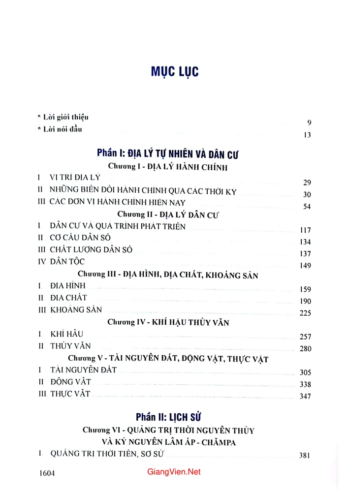 Trang 1 - Ảnh minh họa nội dung sách Địa chí Quảng Trị