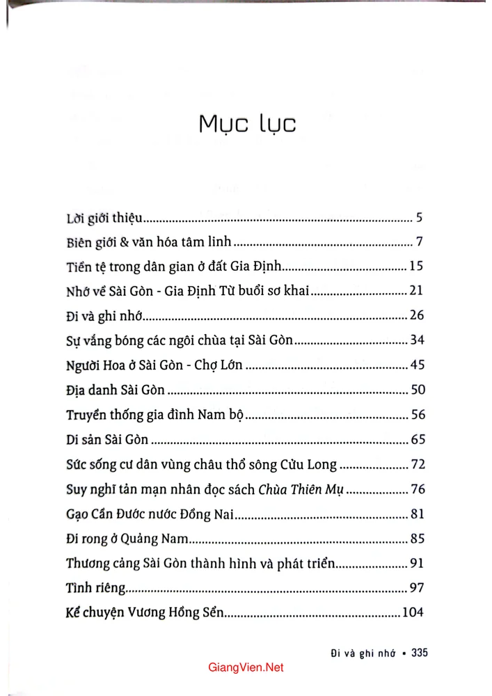 Trang bìa chính thức sách Sơn Nam - Đi và ghi nhớ