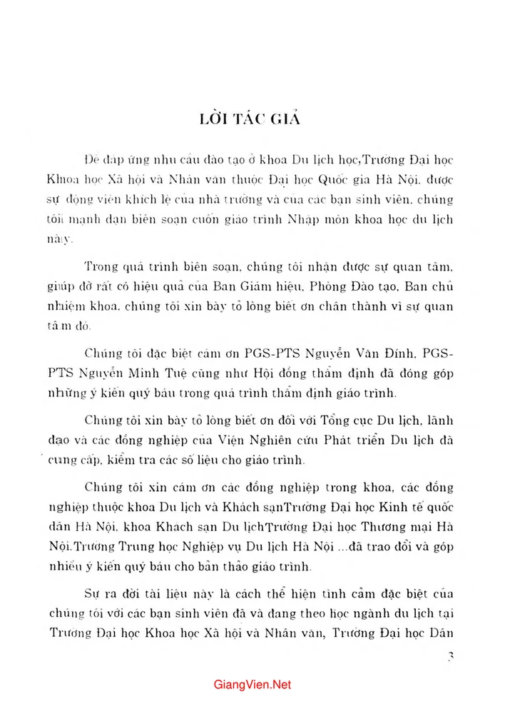 Trang bìa chính thức sách Nhập môn khoa học du lịch