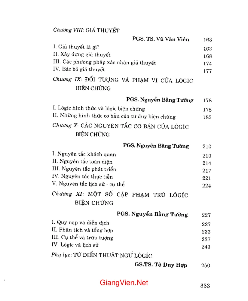 Trang 3 - Ảnh minh họa nội dung sách Giáo trình lôgíc học