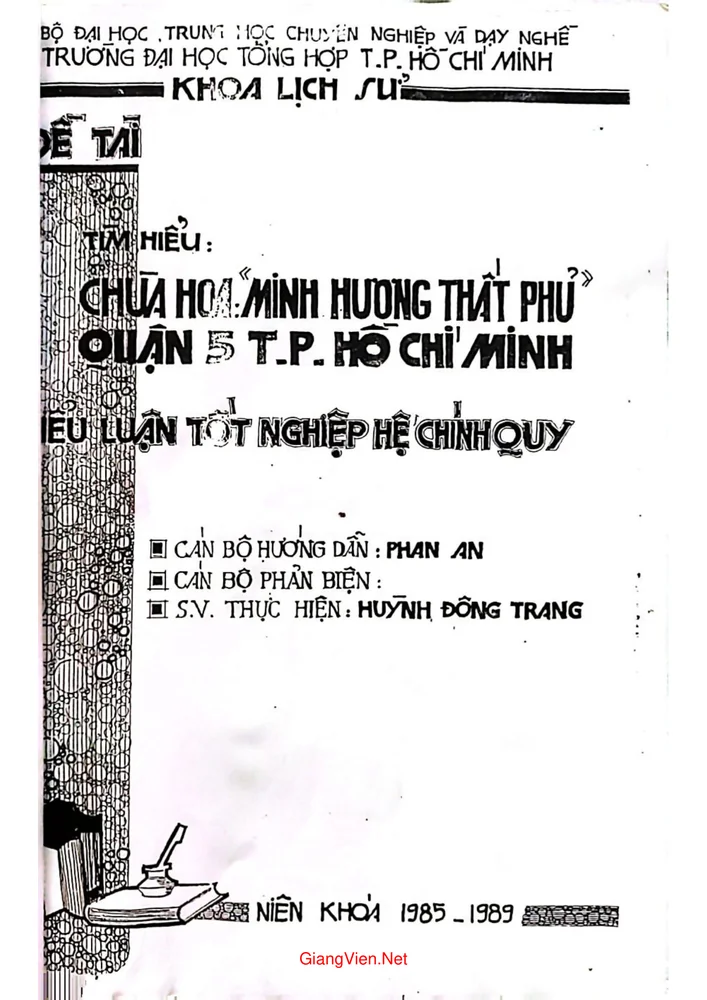 Ảnh bìa của Tìm hiểu chùa Hoa Minh hương thất phủ - Quận 5 - Hồ Chí Minh