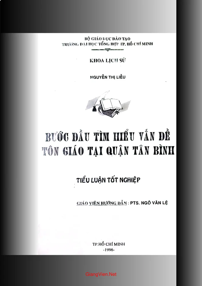 Ảnh bìa của Bước đầu tìm hiểu vấn đề tôn giáo tại quận Tân Bình