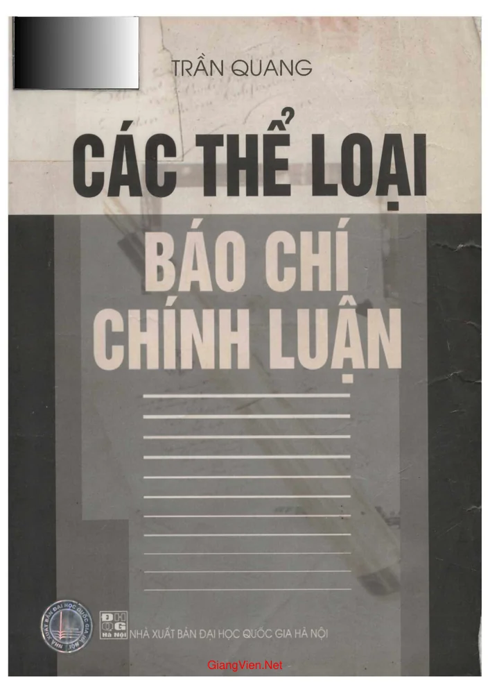 Ảnh bìa của Các thể loại báo chí chính luận