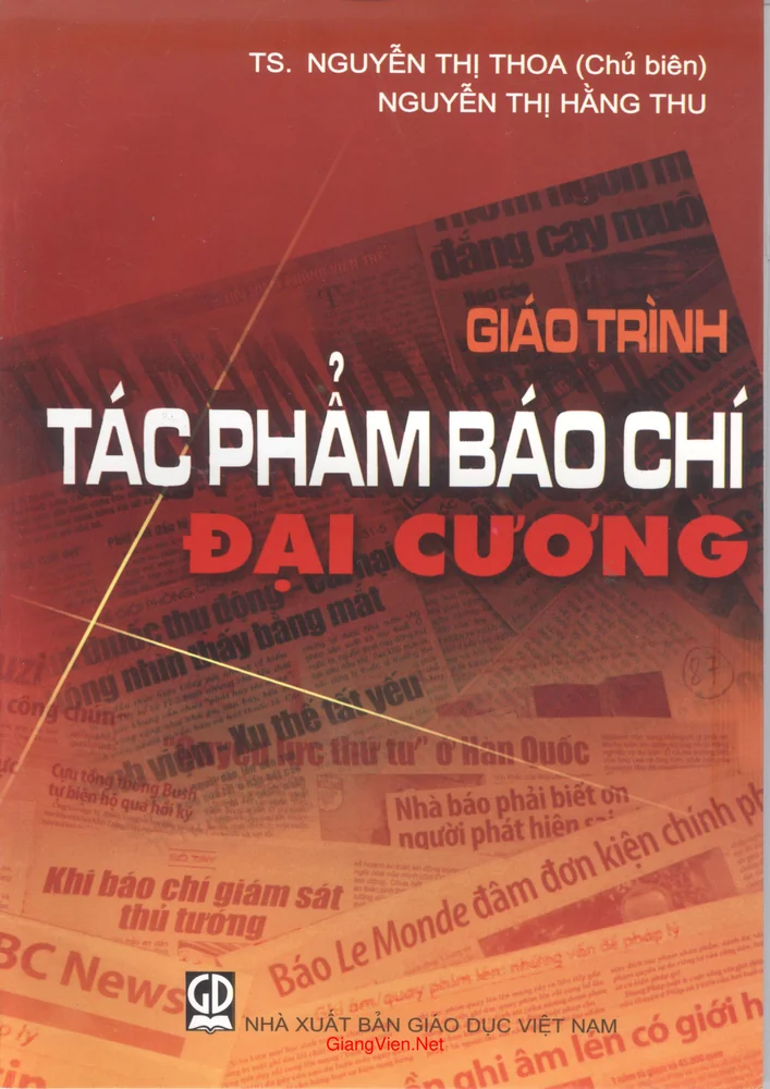 Ảnh bìa của Giáo trình Tác phẩm báo chí đại cương